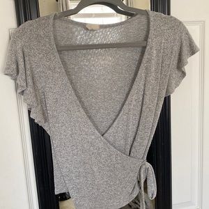 Gray small blouse